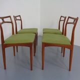 Model 94 Teak Dining Chairs by Johannes Andersen for Christian Linneberg, 1960s, Set of 4