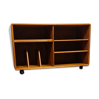 Vintage Danish teak hifi trolly by Dyrlund