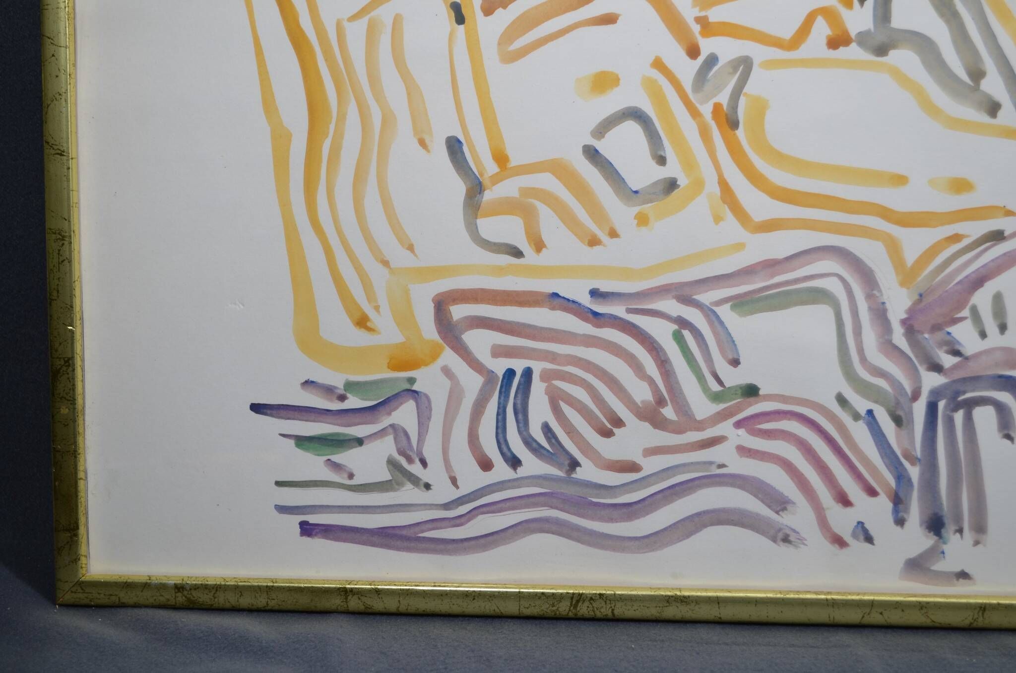 Peter PFOSI (1913-2004) "Landscape" Watercolor monogrammed and dated 1987
