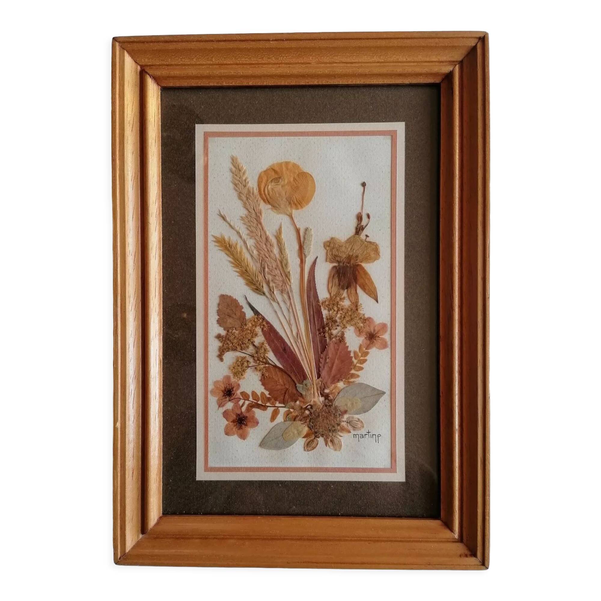 Authentic herbarium signed