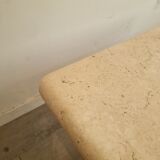 Square Travertine Coffee Table by Mario Bellini for Cassina
