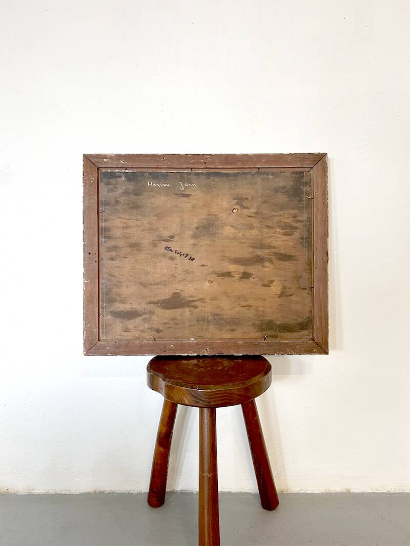 Painting “Wooded Landscape”, Oil on panel