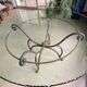 Large round table in glass and wrought iron – Ø 170 cm – €1,490