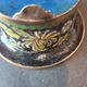 Vintage Chinese bowl in cloisonné enamel on four feet