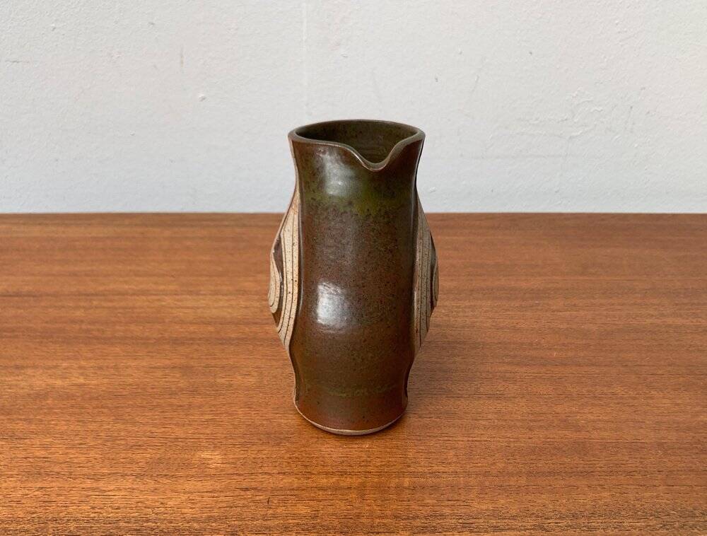 A studio pottery jug from the mid-century by Marianne Stark for Michael Andersen, Bornholm, 1960s.