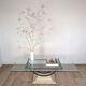 Wrought iron and glass coffee table