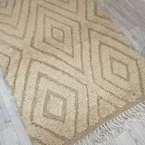 Handcrafted Moroccan Berber carpet 140 x 96 cm