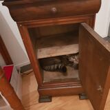Table de chevet en chêne 19ème siècle