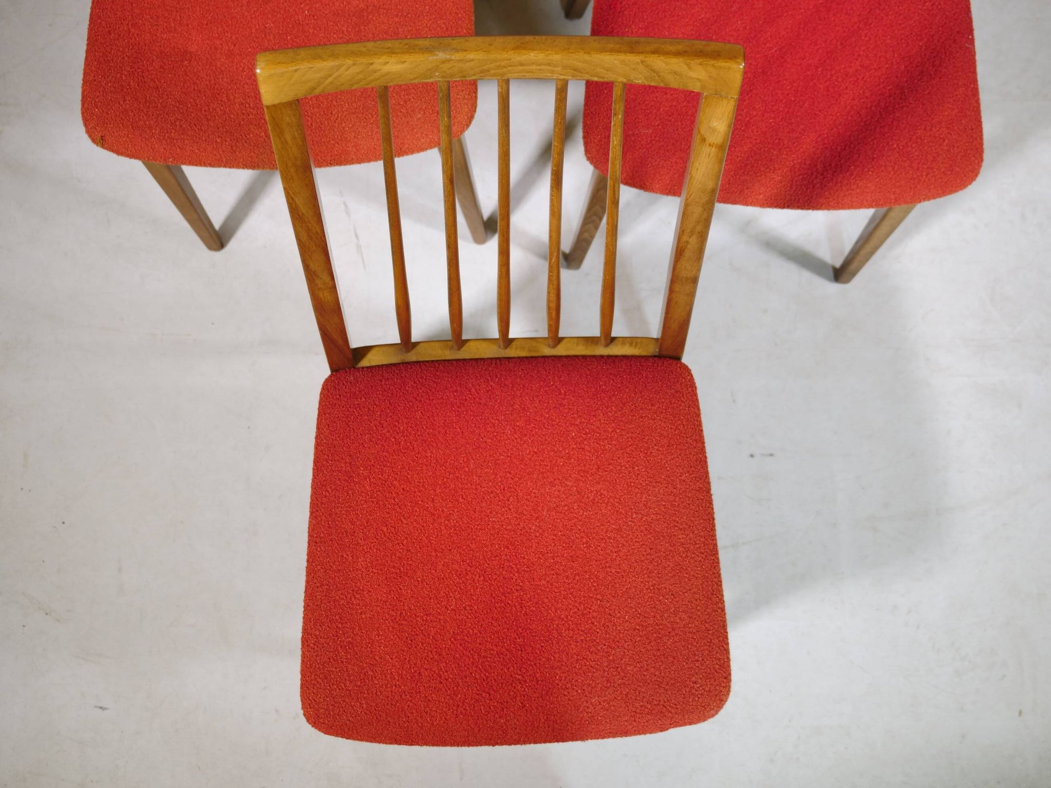 Mid-Century Dining Chairs in Walnut, Set of 10, 1960s