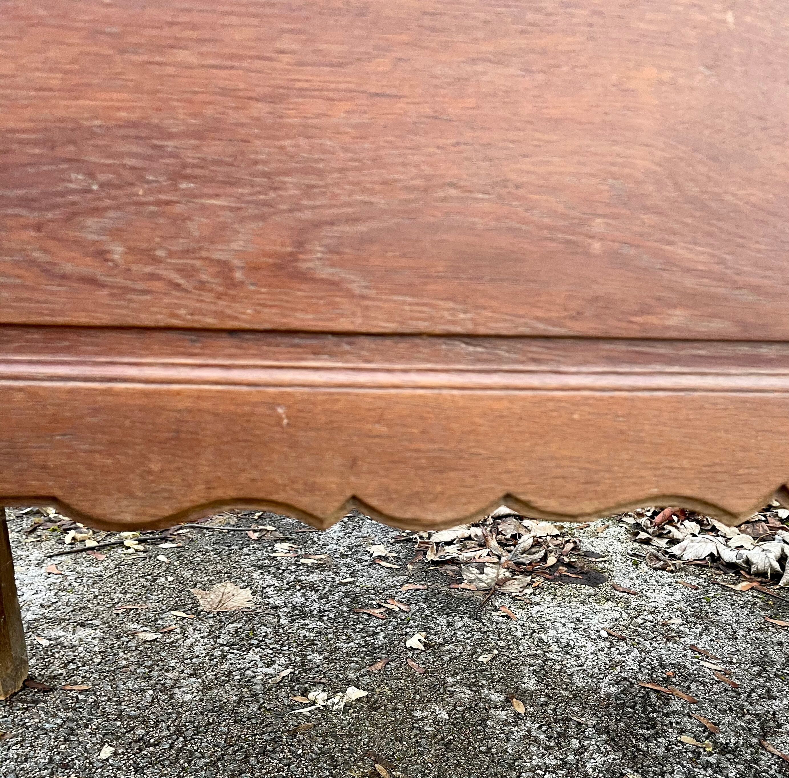 Chest , old 18th century oak