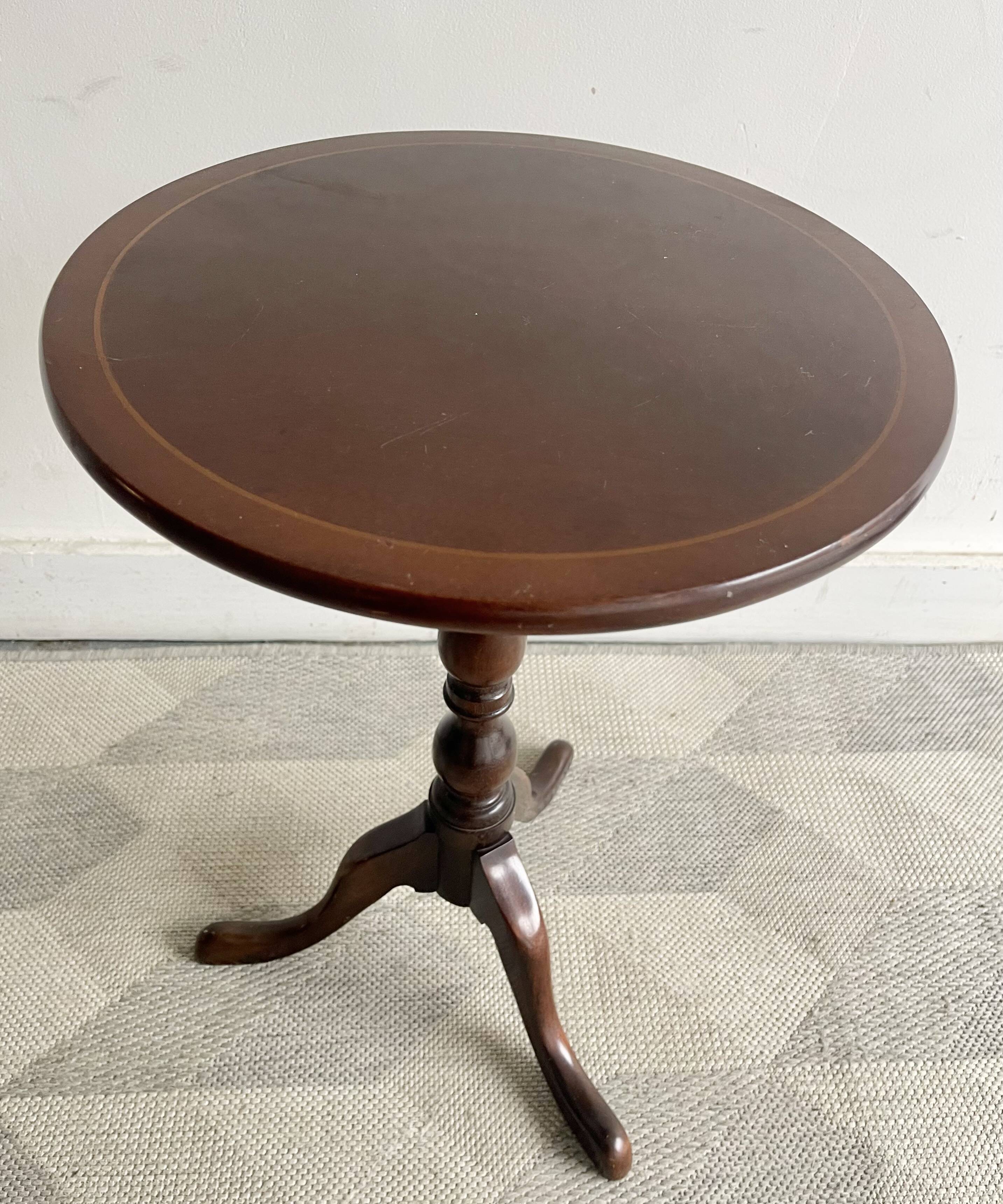 Vintage Round Side Table Plant Stand