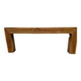 Solid oak beam console