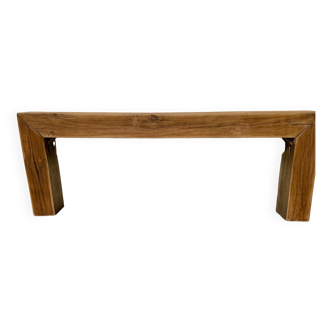 Solid oak beam console