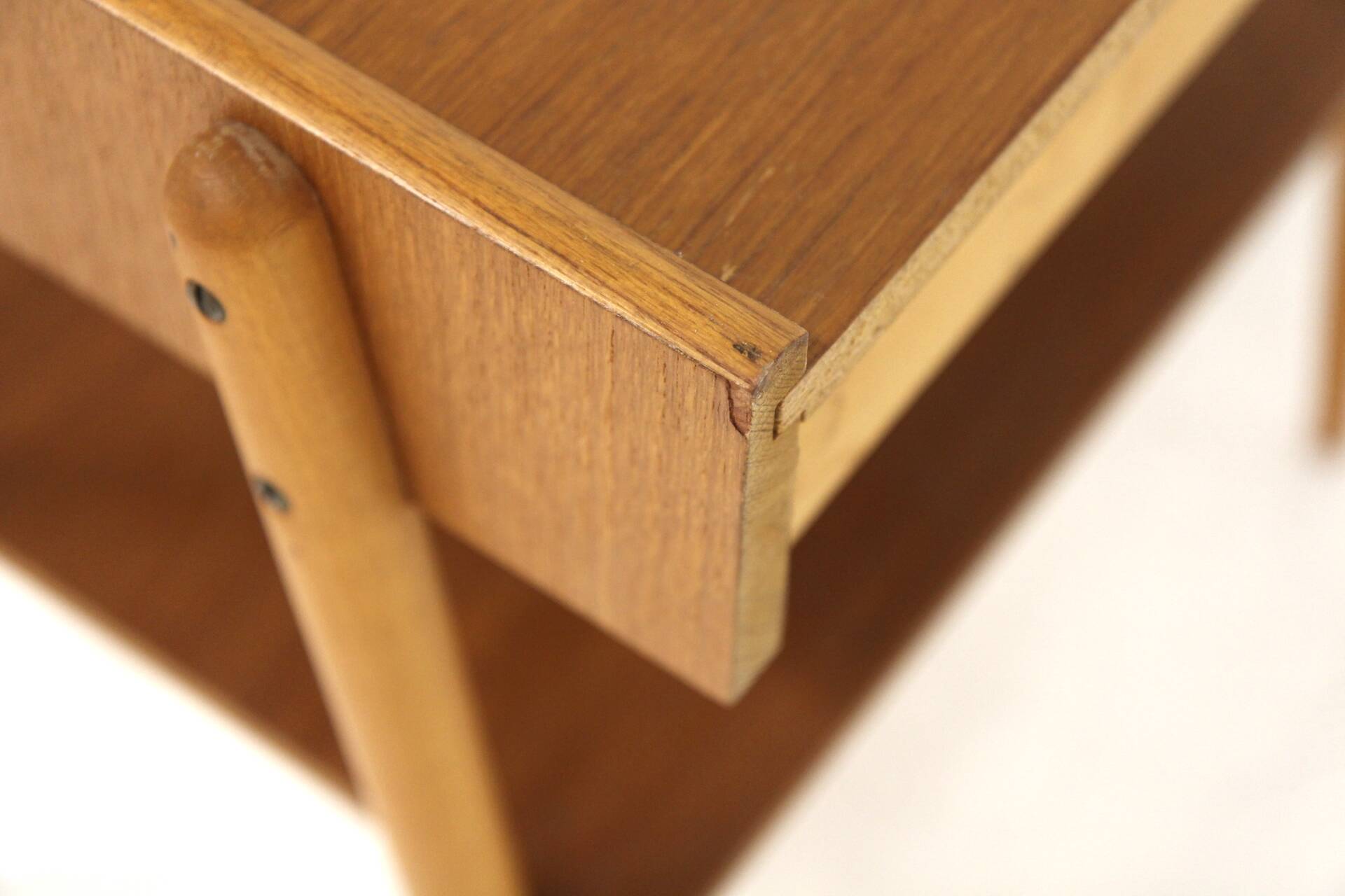 Set of 2 Scandinavian teak bedside tables, Carlström, Sweden, 1960