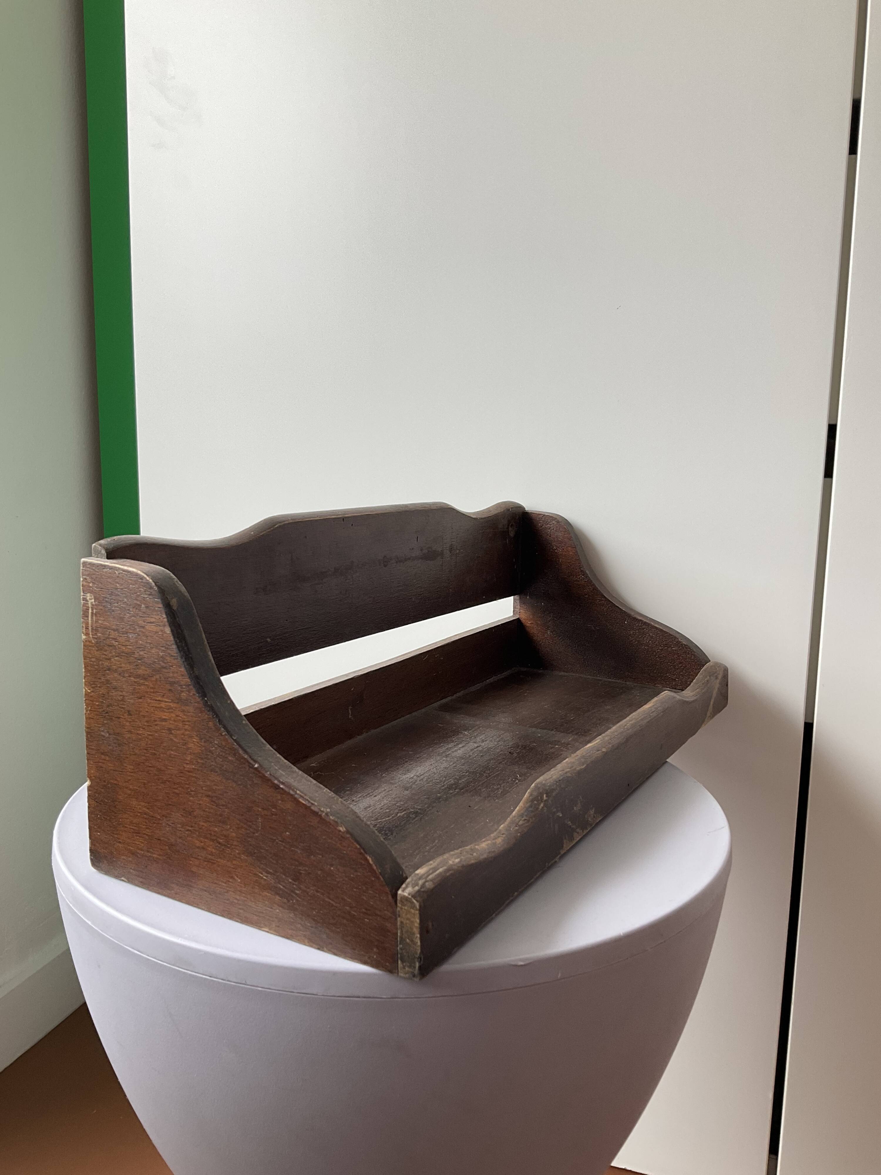 Old wooden shelf
