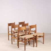 6x Hans J. Wegner Dining Chair CH36 in Oak, 1970s Denmark