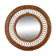 Miroir rond rotin 1950