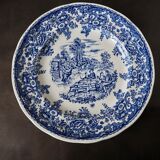 Set de 15 assiettes plates à motifs anglais Lunéville