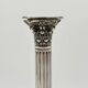 Pair of Victorian Sterling Silver Corinthian Column Candlesticks