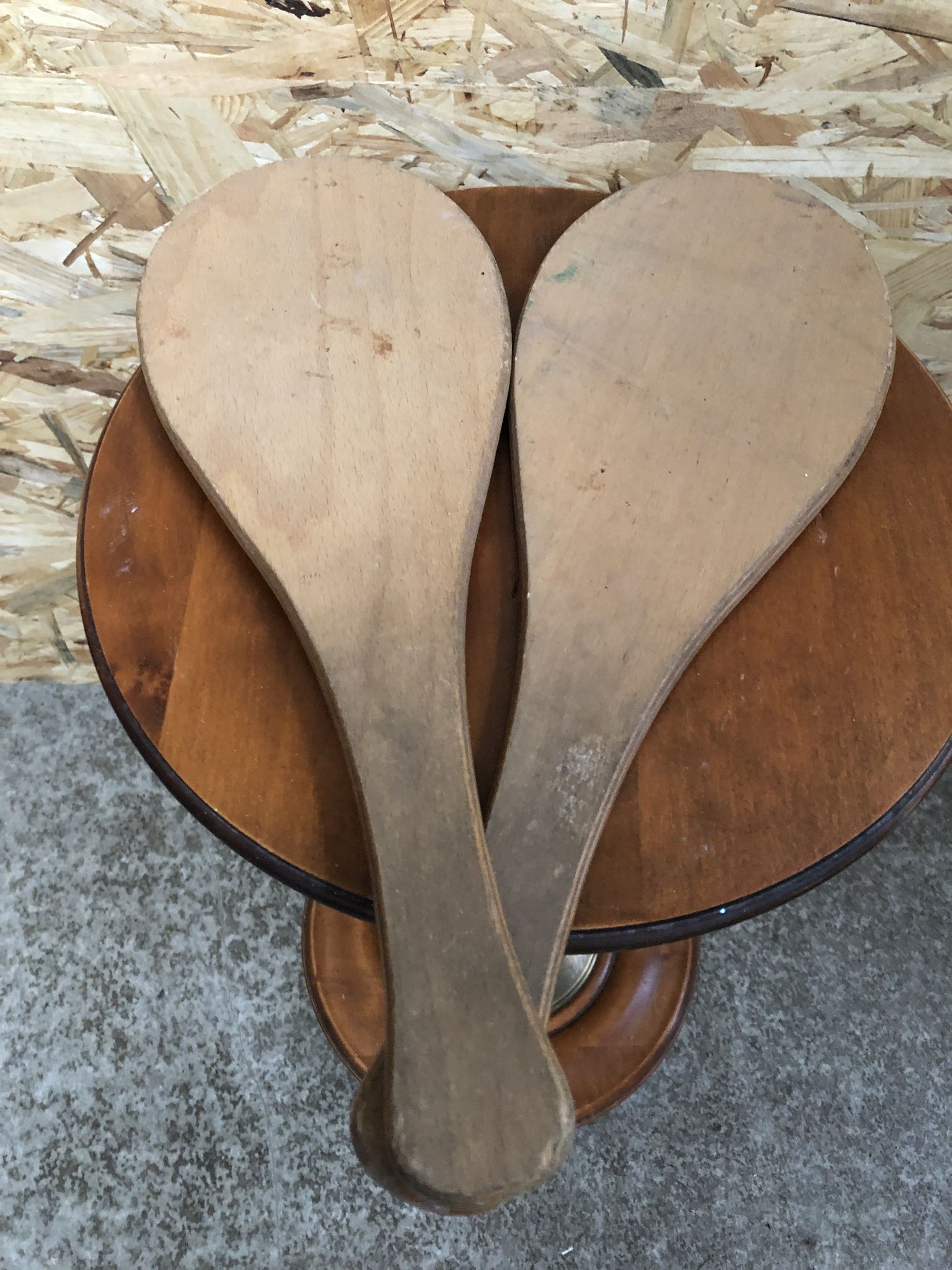Pair old racket jokari junior wood made in france sport vintage
