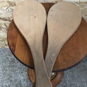 Pair old racket jokari junior wood made in france sport vintage