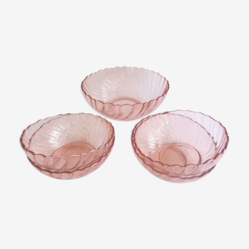 Saladier & 4 rosaline bowls