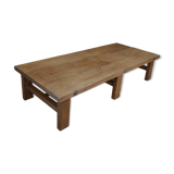 Table basse 6 pieds en chêne massif 1950