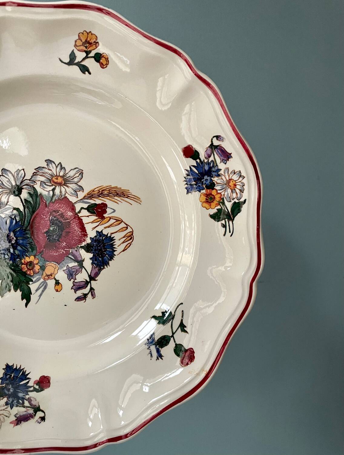 Series of 10 “Agreste” flat plates Sarreguemines France