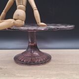 Cake dish, purple glass tart, Manage Belgium