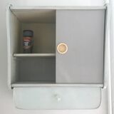 Small wooden shelf with Vintage drawers