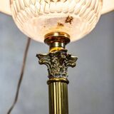 Vintage Prewar Table Lamp with Light Shade, 1930s