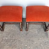 Low stool footrest style Louis XIII ep 1940