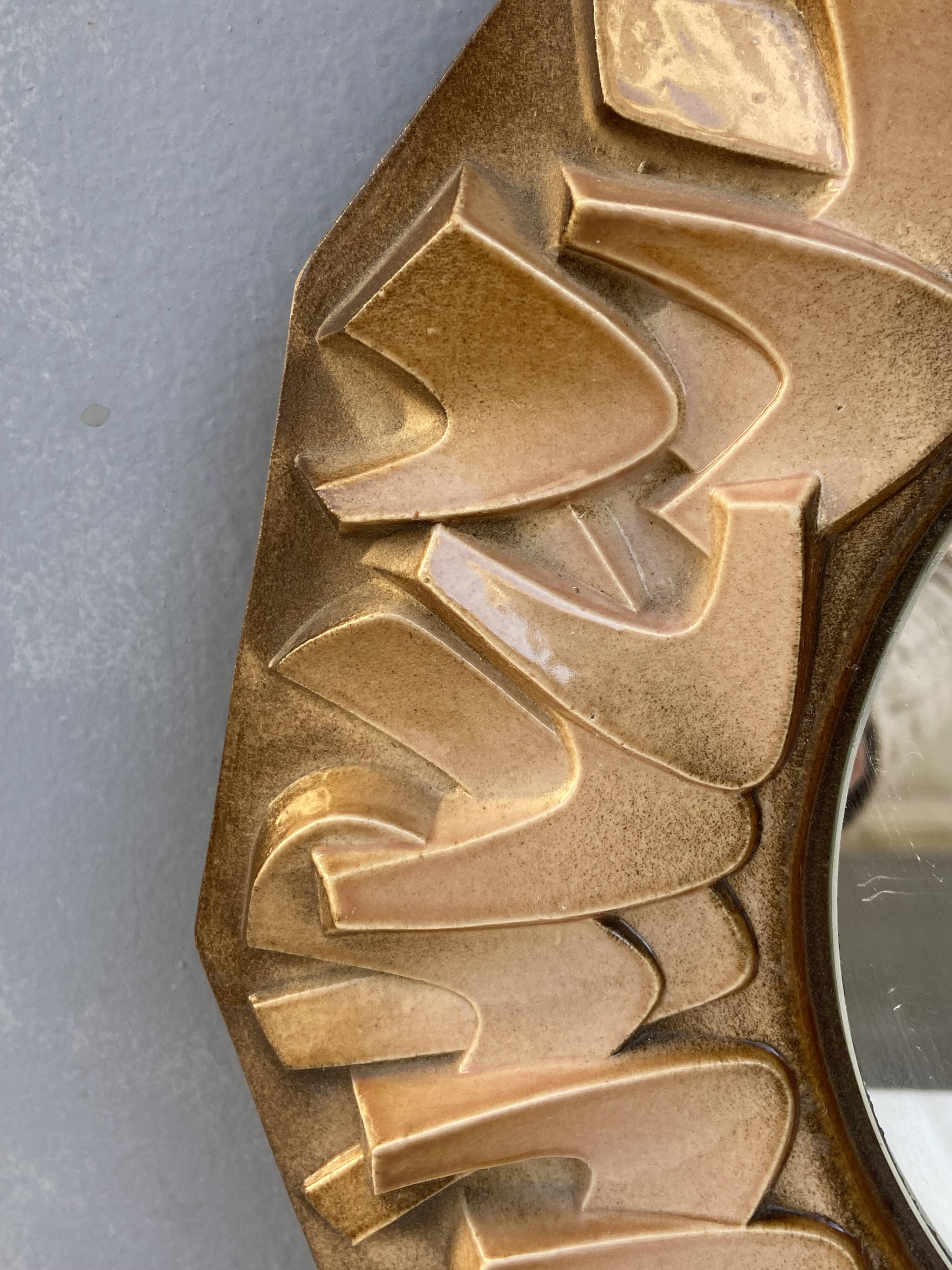 Ceramic mirror from the 1960s