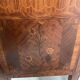 Louis XVI chest of drawers in wood veneer marquetry, 20th century