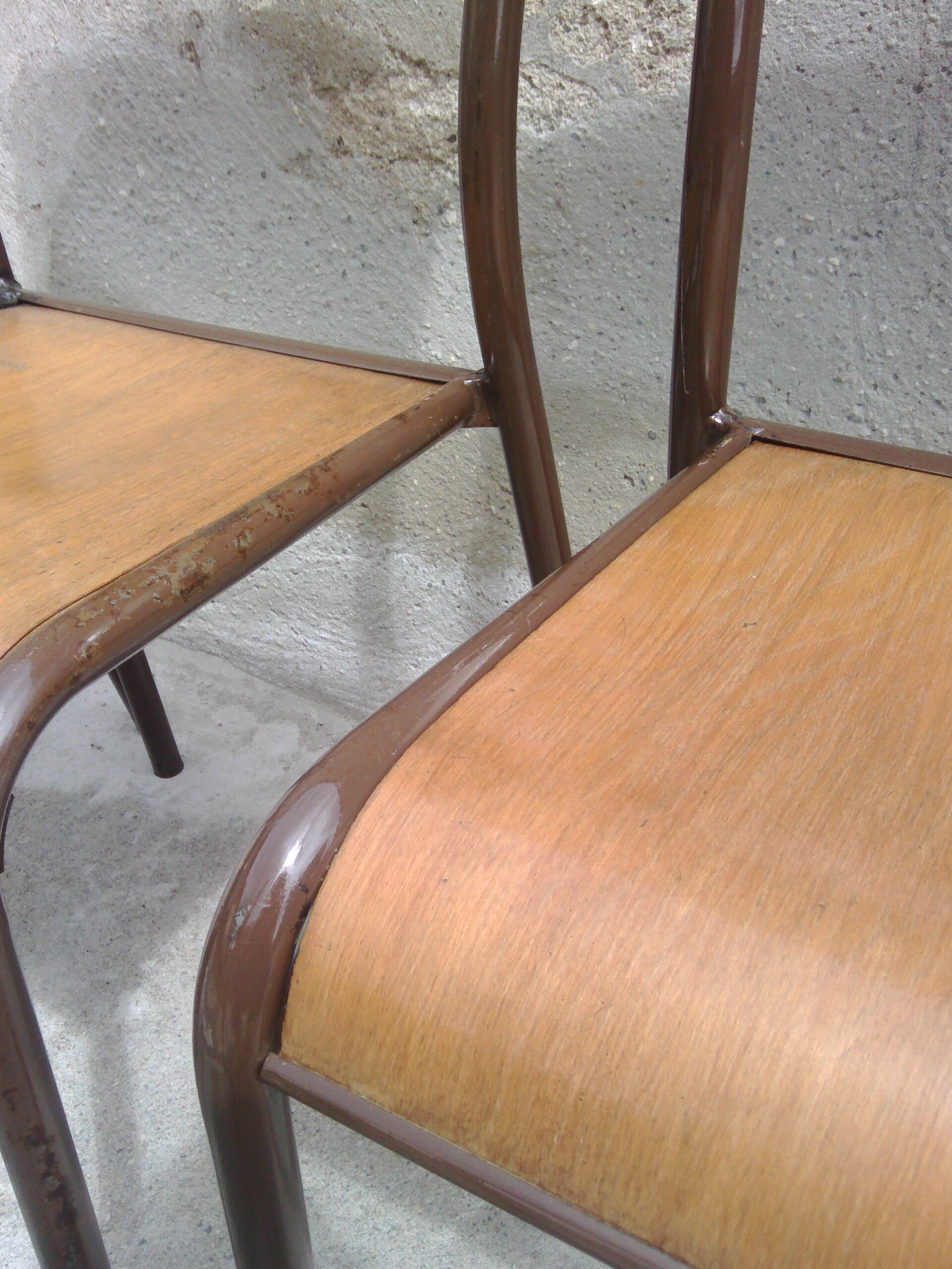 4 Mullca vintage school chairs