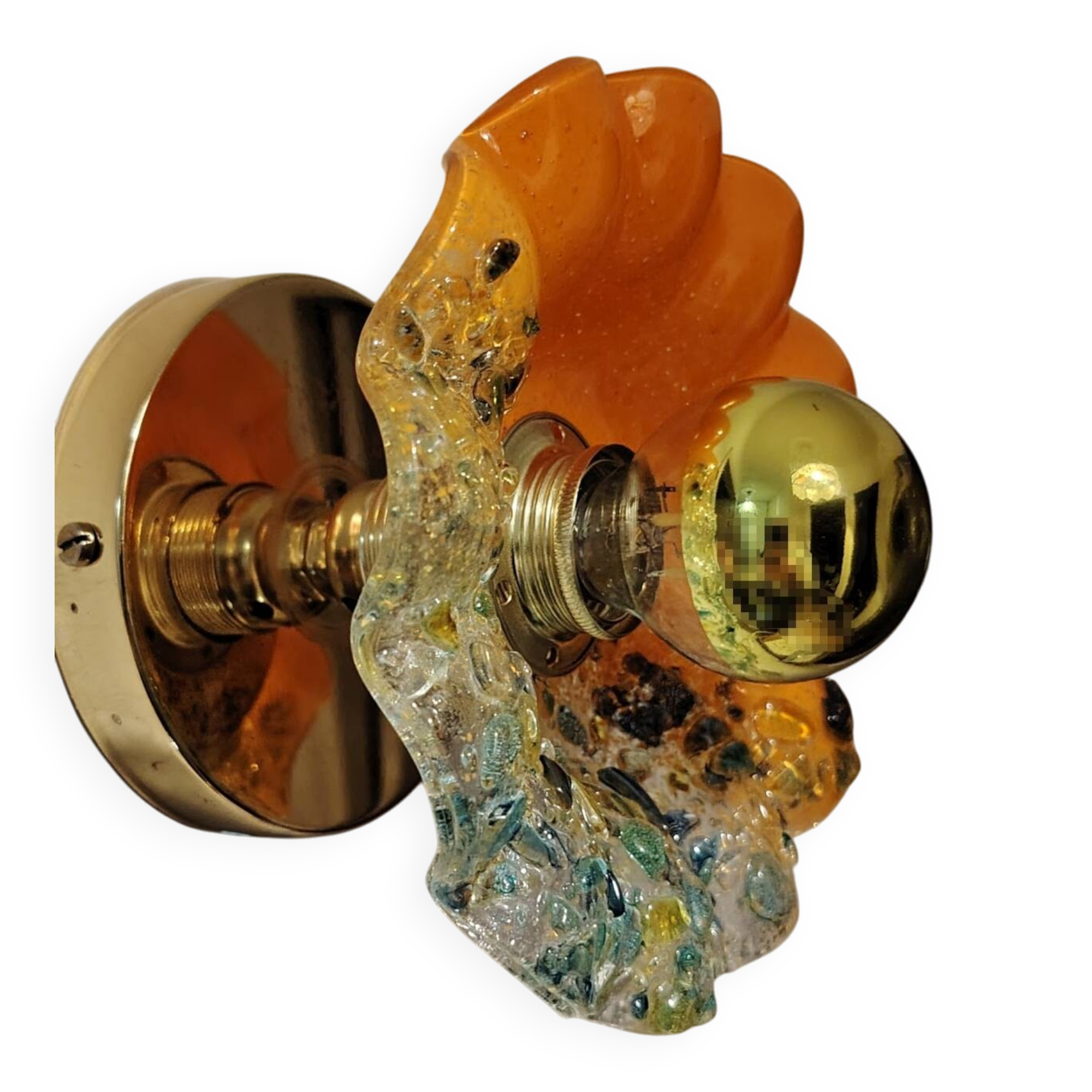 Murano flower wall light