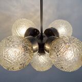 Vintage Cut Glass Chandelier from Kamenický Šenov, 1960s