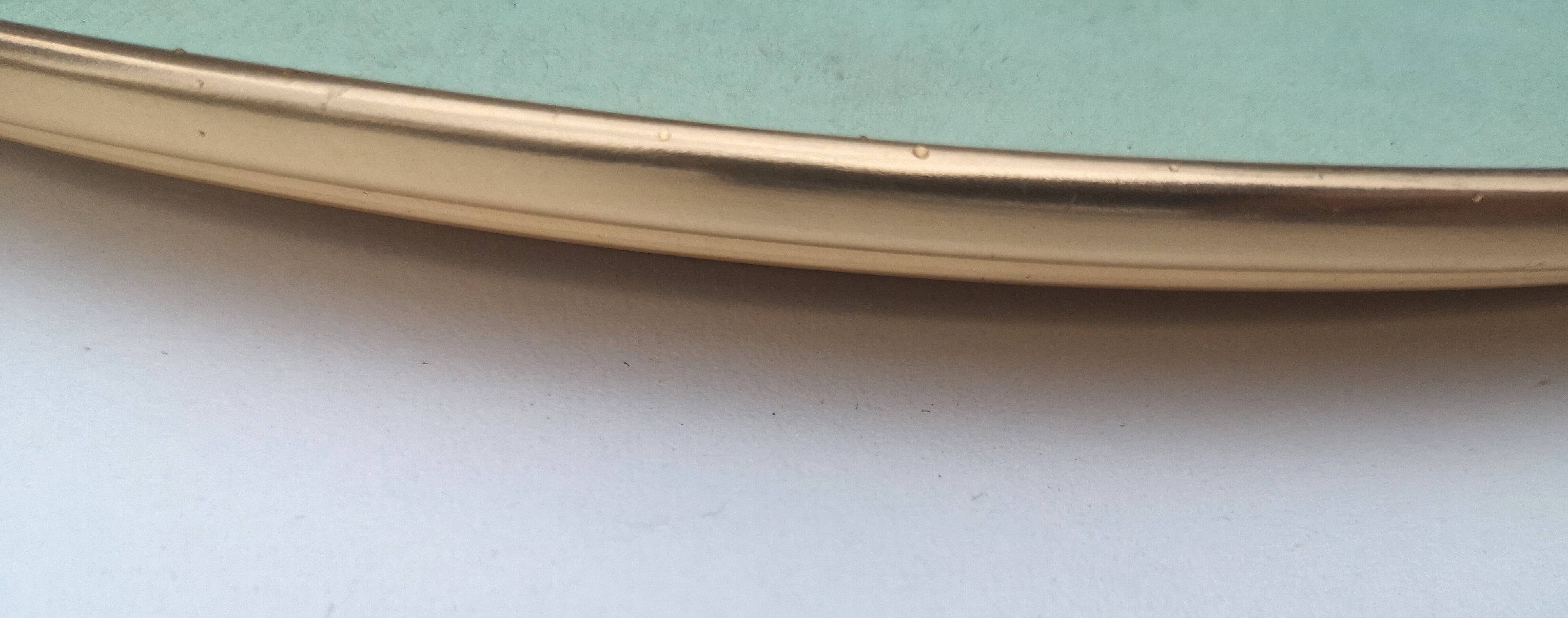 Round mirror tray from the 50s