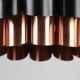Copper & Black Pendant Lamp by Werner Schou for Coronell Elektro — Denmark, 1960s