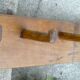 Coat rack brutalist wood folk art