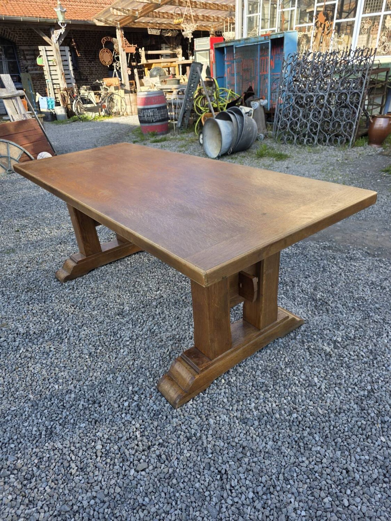 Oak farmhouse table