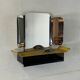 Mid-Century Modernist Tri-Fold Vanity Wall Mirror 1950s