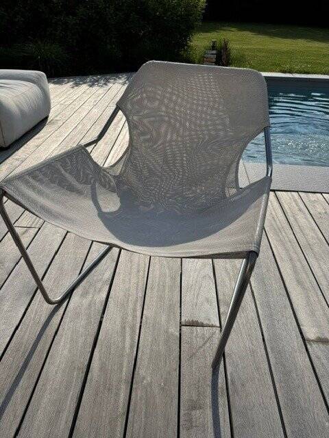 Outdoor Paulistano Armchair by Objekto, designed by Paulo Mendes da Rocha.