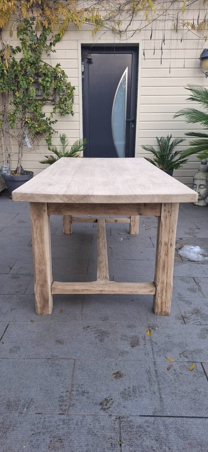 Farmhouse table with oak extensions 3m