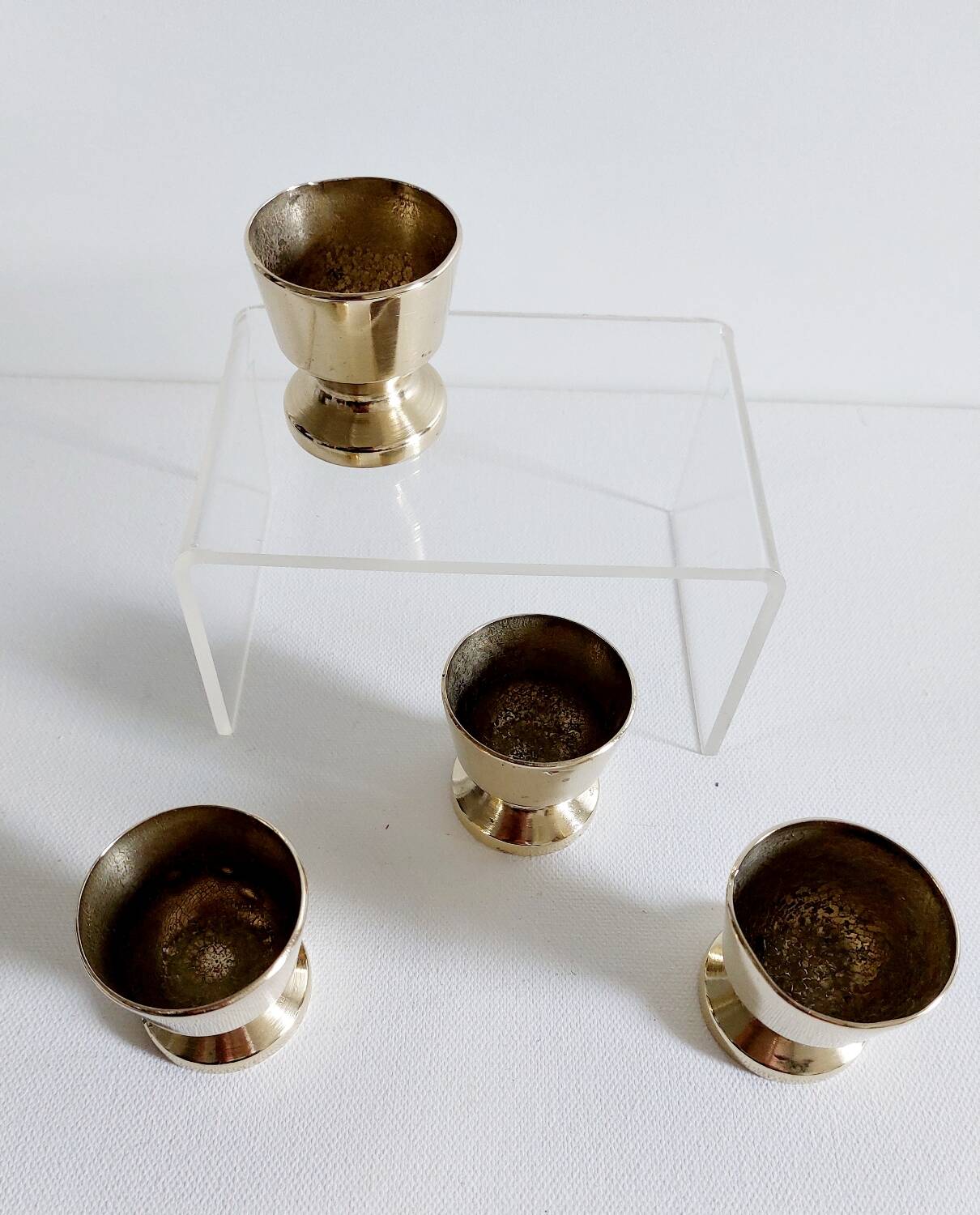 Brass egg cups