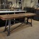 Console industrielle métal et bois 1920