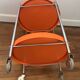 Bat chariot desserte vintage Space Age orange vintage