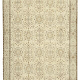 Handwoven wool anatolian beige rug 187 cm x 310 cm