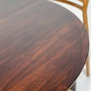 Table de salle à manger scandinave en palissandre année 60