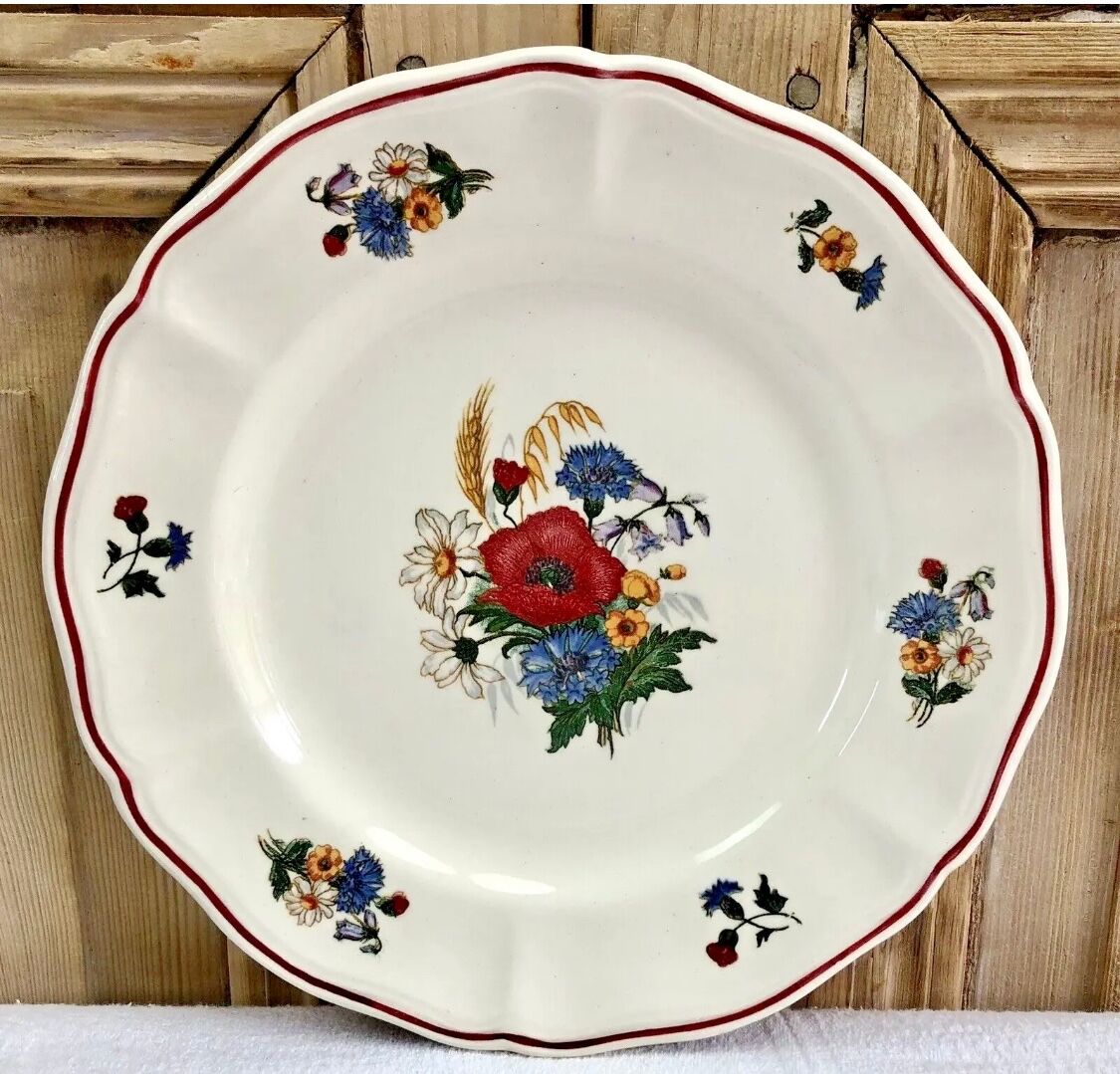 6 old dessert plates or dessert model Agreste Sarreguemines